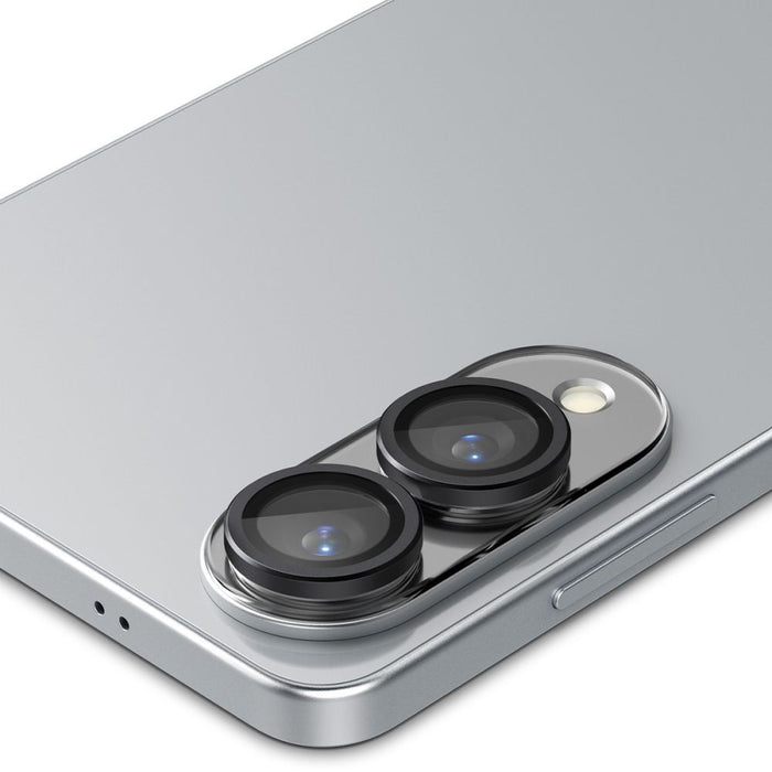 Spigen Optik Pro GLAS.TR "Ez Fit" 2-pack Camera Cover for Samsung Galaxy S25 Edge - Black