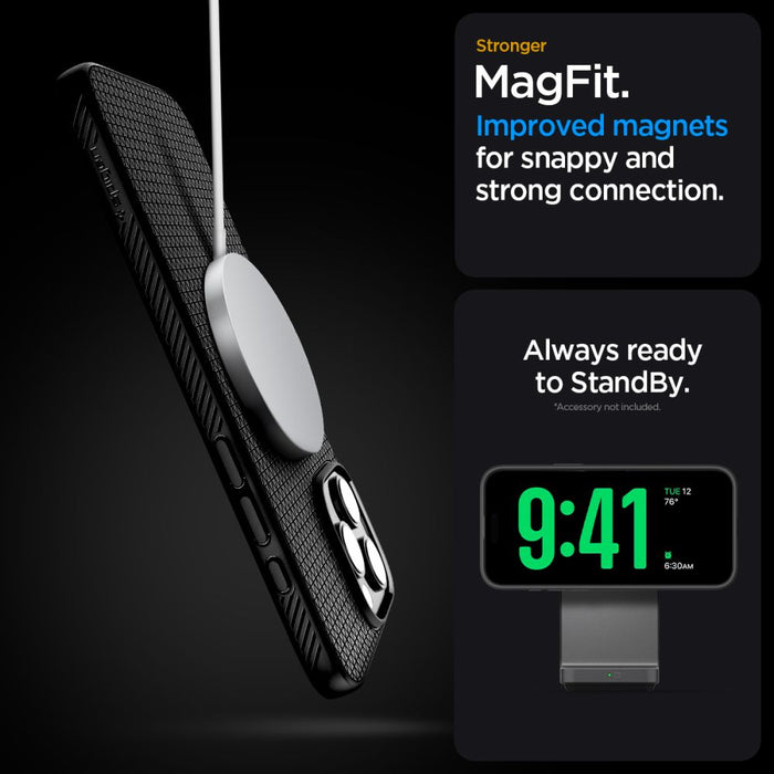 Spigen Liquid Air ”T” MagSafe Case for iPhone 16 Pro Max - Matte Black