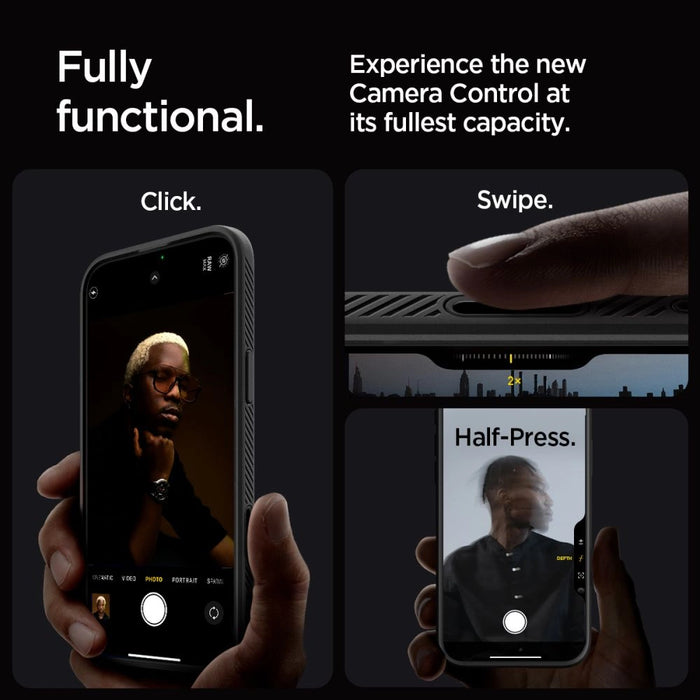 Spigen Liquid Air &quot;T&quot; MagSafe case for iPhone 16 Pro - matte black