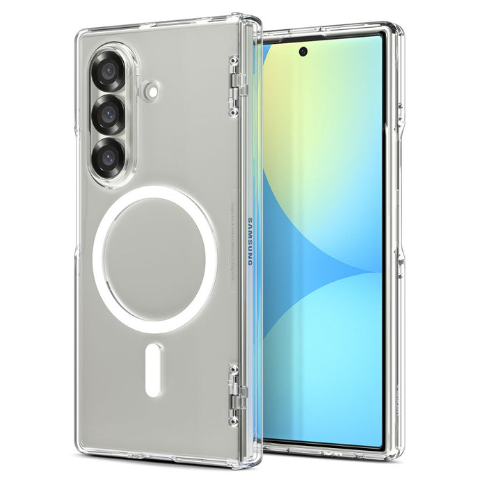 Spigen Tough Armor Pro Mag MagSafe Case for Samsung Galaxy Z Fold 7 - Clear and White