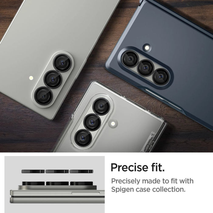 Spigen Optik Pro HD Glas.TR EZ Fit 2-pack Camera Protector for Samsung Galaxy Z Fold 7 - Black