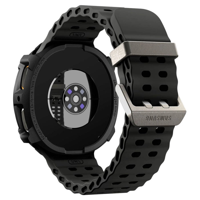 Spigen Rugged Armor Case for Samsung Galaxy Watch 8 44mm - Matte Black