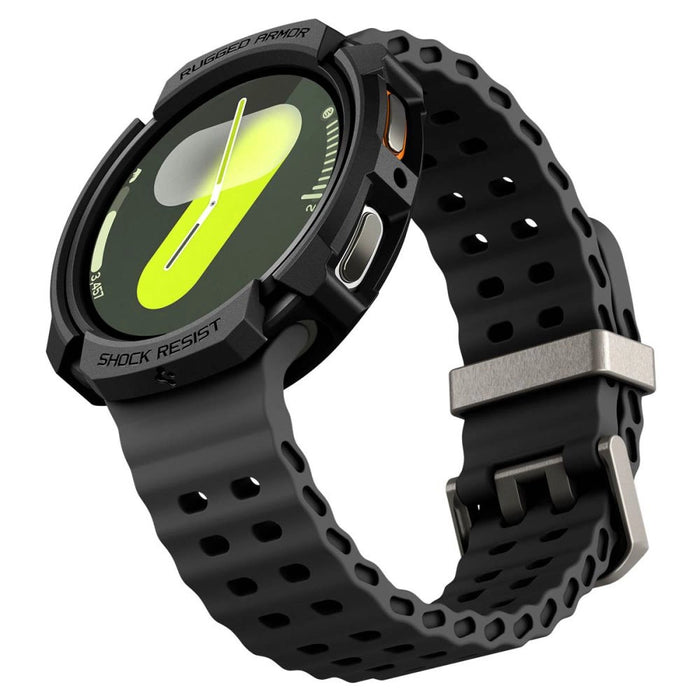 Spigen Rugged Armor Case for Samsung Galaxy Watch 8 40mm - Matte Black