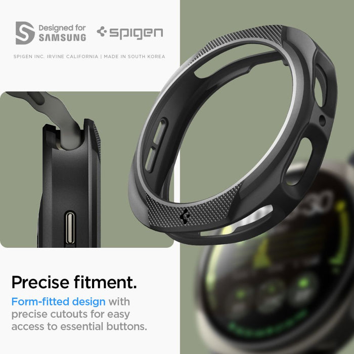 Spigen Liquid Air Case for Samsung Galaxy Watch 8 40mm - Matte Black