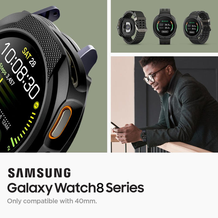 Spigen Liquid Air Case for Samsung Galaxy Watch 8 40mm - Matte Black