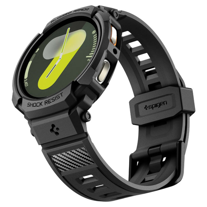Spigen Rugged Armor Pro Strap for Samsung Galaxy Watch 8 44mm - Matte Black