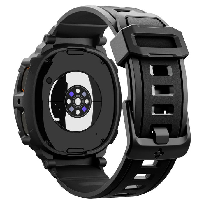 Spigen Rugged Armor Pro Strap for Samsung Galaxy Watch 8 44mm - Matte Black
