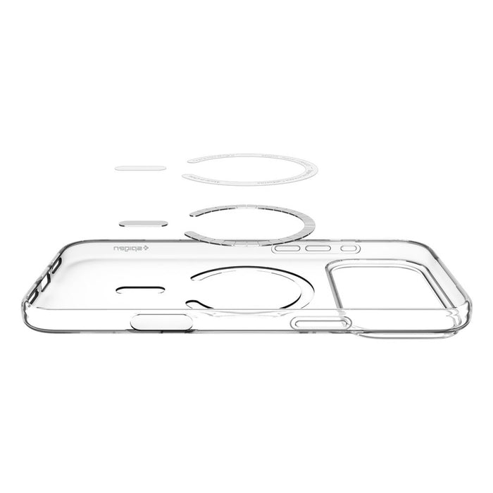 Spigen Liquid Crystal MagSafe Case for iPhone 17 Pro Max - Clear and White