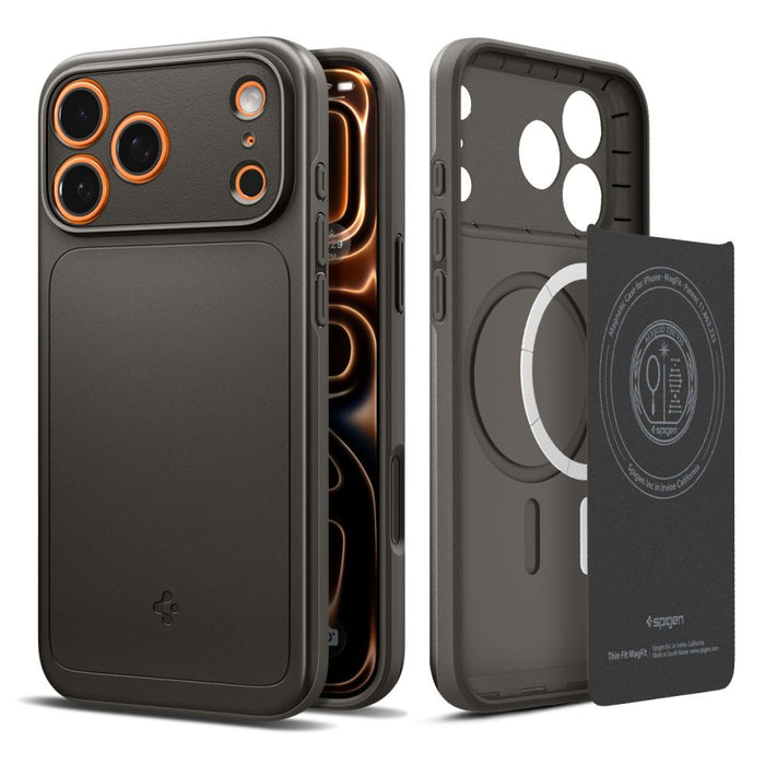 Spigen Thin Fit MagSafe Case for iPhone 17 Pro Max - Gray