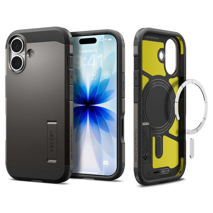 Spigen Tough Armor "T" MagSafe Case for iPhone 17 - Gray