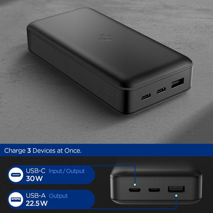 Spigen EA3030 30000mAh 30W Power Bank - Black