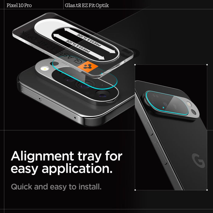 Spigen Optik Glas.tR Camera Cover 2-pack for Google Pixel 10 Pro