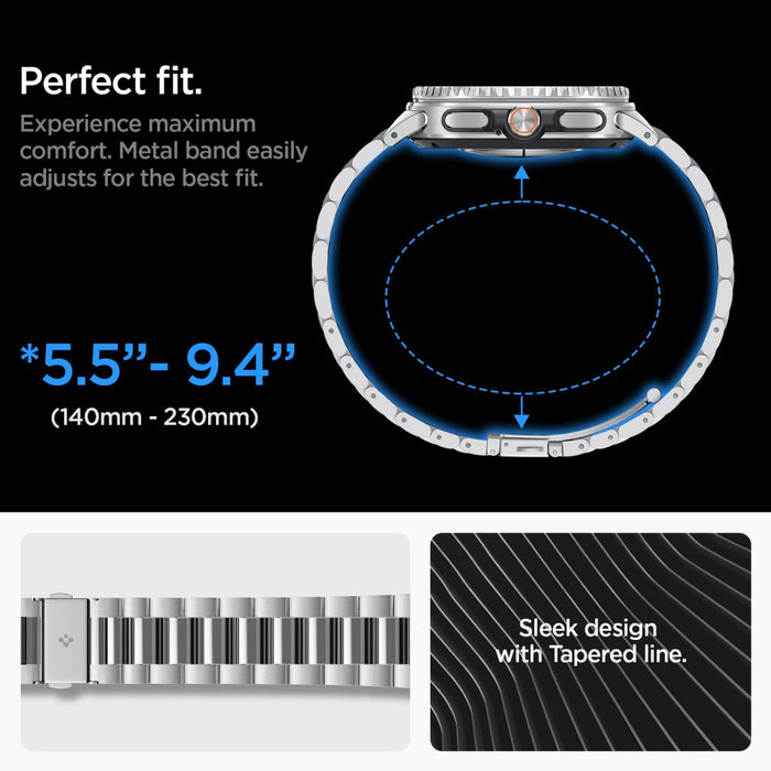 Spigen Modern Fit Band for Samsung Galaxy Watch 40/44/46 mm - Silver