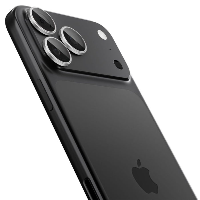 Spigen Optik Pro GLAS.TR ”EZ FIT” Camera Cover 2-pack for iPhone 16 Pro / Max / 17 Pro / Max - Silver