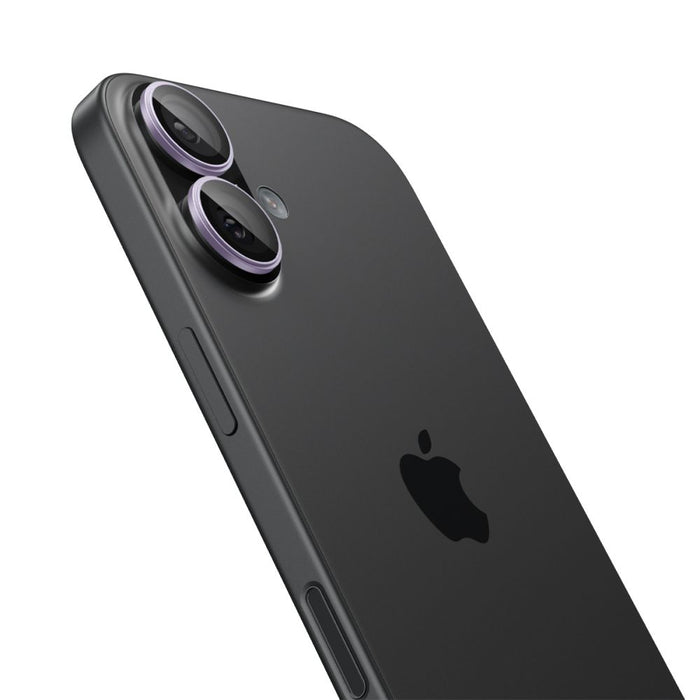 Spigen Optik Pro GLAS.TR ”EZ FIT” Camera Cover 2-pack for iPhone 16 / 16 Plus / 17 - Purple
