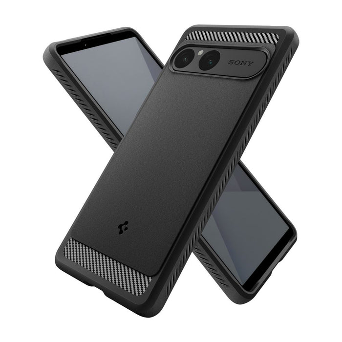 Spigen Rugged Armor Case for Sony Xperia 10 VII - Matte Black
