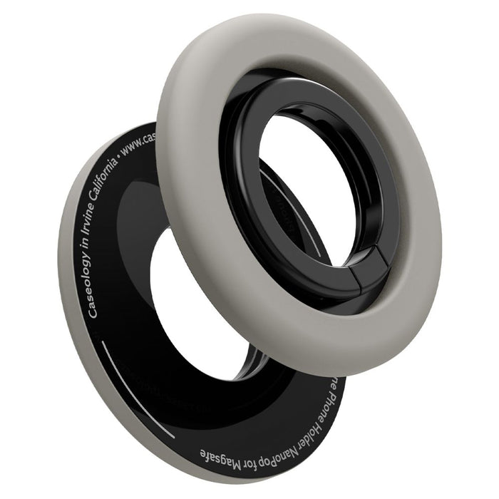 Spigen Nano Pop MagSafe Magnetic Ring for Phone - Gray and Black