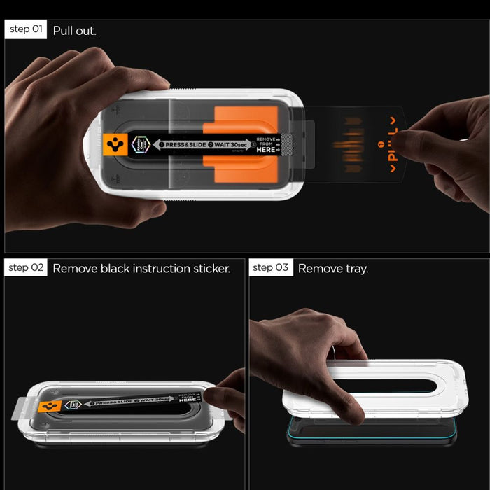 Spigen Glas.tR "EZ Fit Pro" Tempered Glass 2-pack for Samsung Galaxy S25 FE
