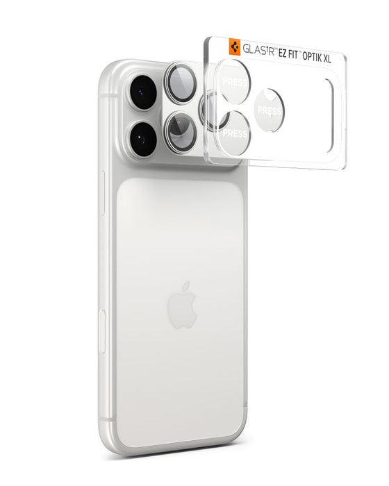 Spigen Optik Pro XL Camera Lens Glass for iPhone 17 Pro - Silver