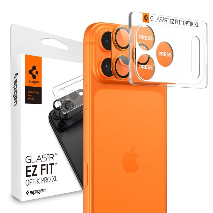 Spigen Optik Pro XL Camera Lens Glass for iPhone 17 Pro Max - Orange