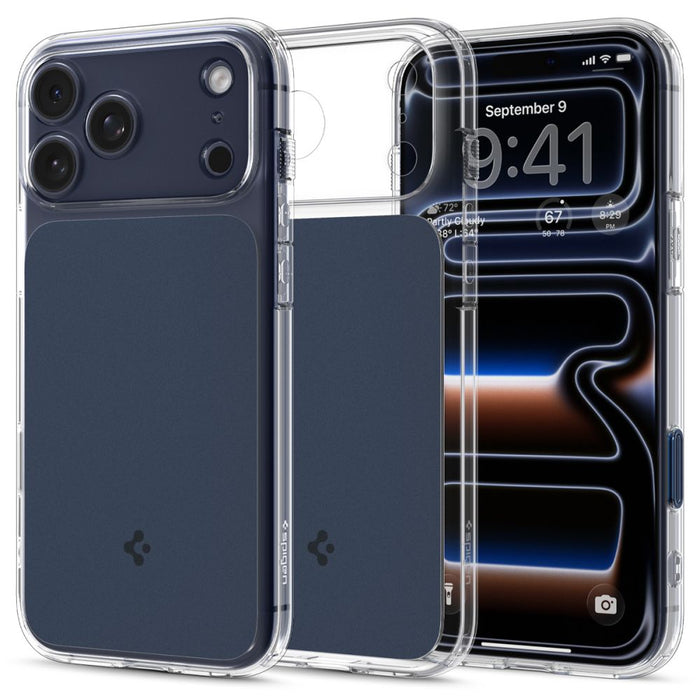 Spigen Thin Fit MagSafe Case for iPhone 17 Pro Max - Clear Navy Blue