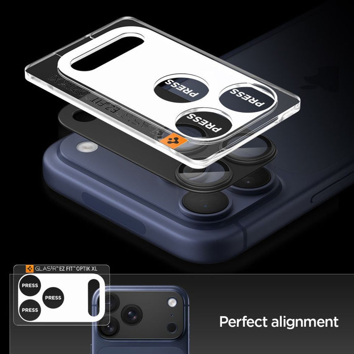 Spigen Optik Pro XL Camera Lens Glass for iPhone 17 Pro Max - Black