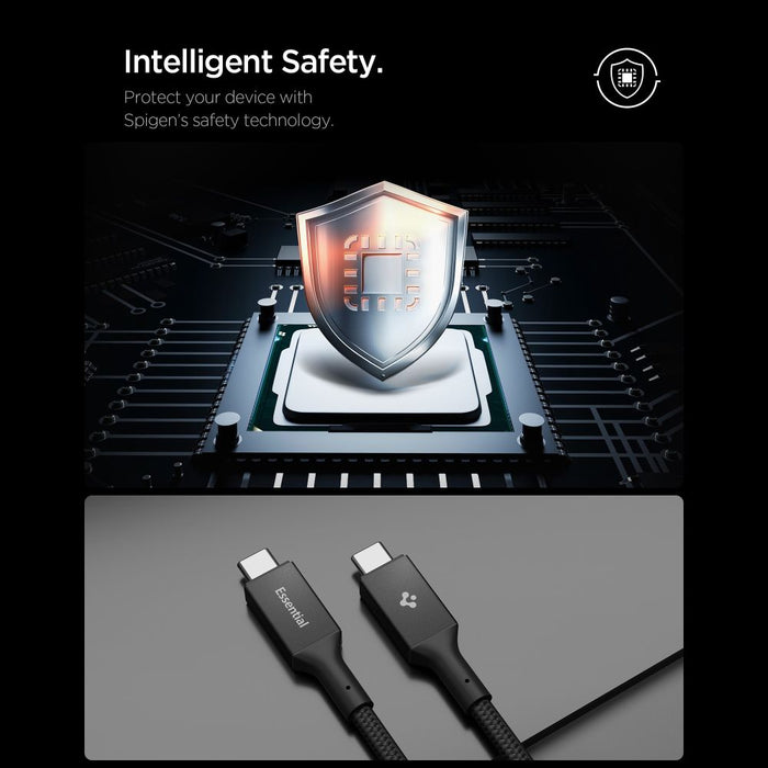 Spigen EB10010CC 100W 100 cm Cable - Black