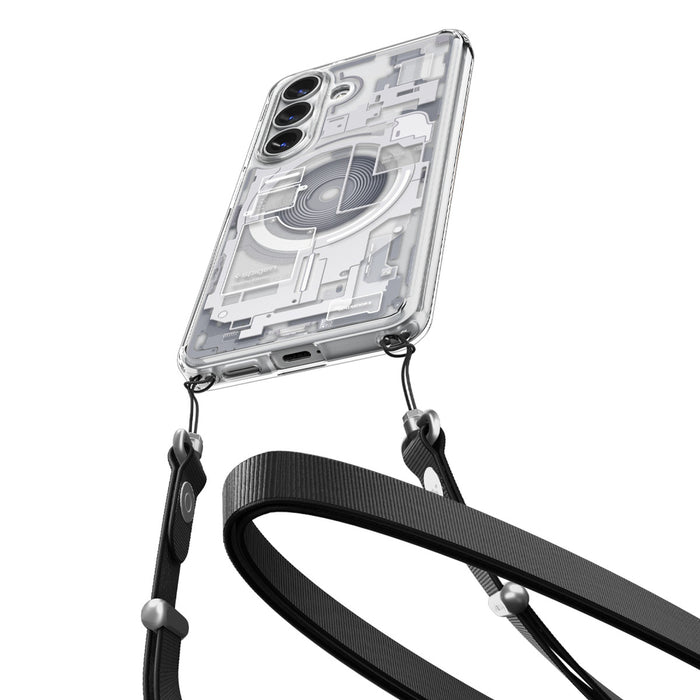 Spigen Ultra Hybrid Mag MagSafe Case for Samsung Galaxy S26 Zero One - Clear and White