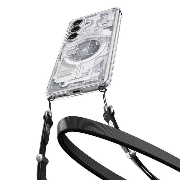 Spigen Ultra Hybrid Mag MagSafe Case for Samsung Galaxy S26 Zero One - Clear and White