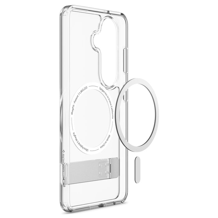 Spigen Ultra Hybrid S Mag MagSafe Case for Samsung Galaxy S26 - Clear and White
