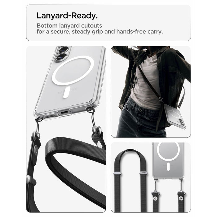 Spigen Ultra Hybrid Mag MagSafe Case for Samsung Galaxy S26+ - Clear and White
