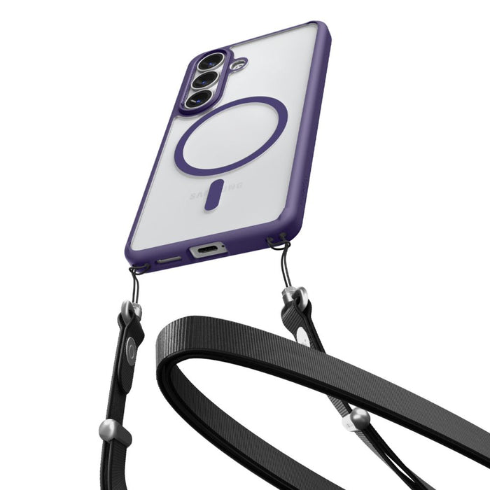 Spigen Ultra Hybrid Mag MagSafe Case for Samsung Galaxy S26+ - Clear Navy Blue