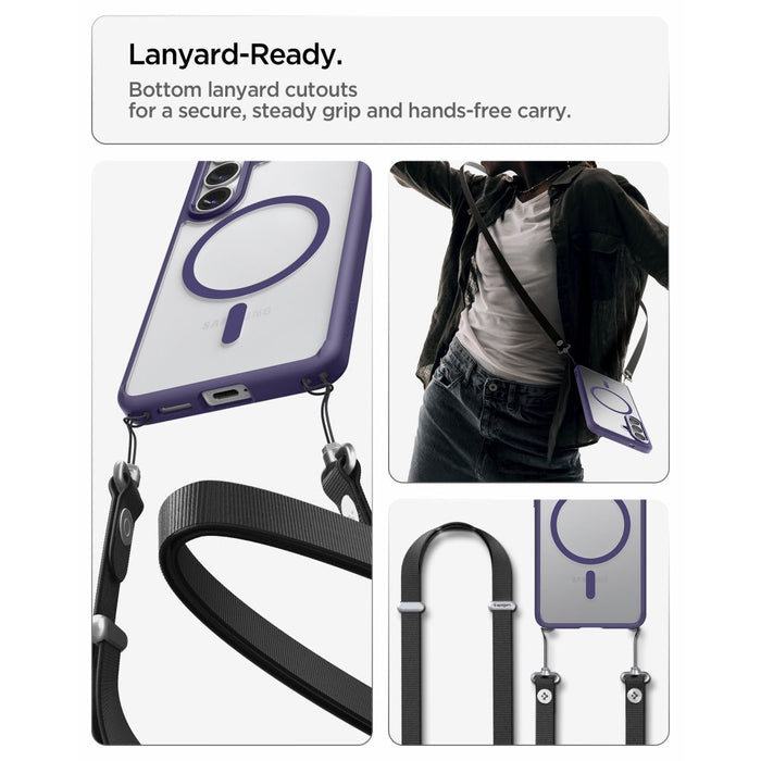 Spigen Ultra Hybrid Mag MagSafe Case for Samsung Galaxy S26+ - Clear Navy Blue