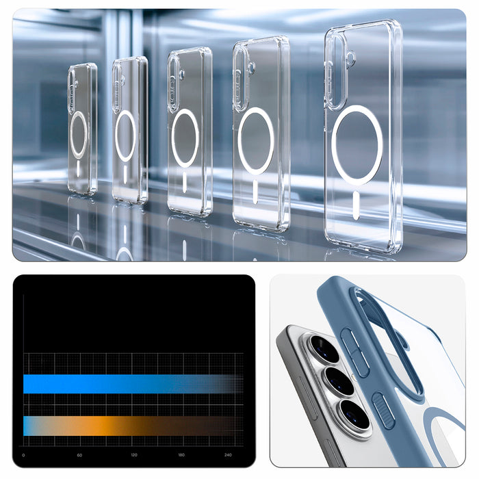Spigen Ultra Hybrid Mag MagSafe Case for Samsung Galaxy S26+ - Clear Blue