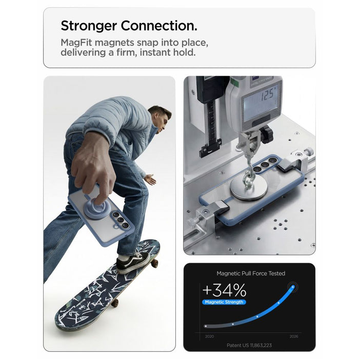 Spigen Ultra Hybrid Mag MagSafe Case for Samsung Galaxy S26+ - Clear Blue