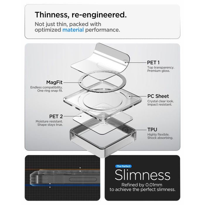 Spigen Ultra Hybrid Mag MagSafe Case for Samsung Galaxy S26+ - Clear Black