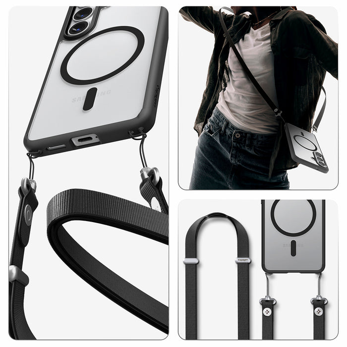 Spigen Ultra Hybrid Mag MagSafe Case for Samsung Galaxy S26+ - Clear Black
