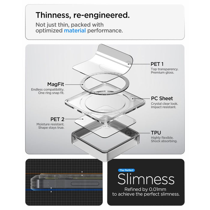 Spigen Ultra Hybrid Mag MagSafe Case for Samsung Galaxy S26+ Neo One - Transparent