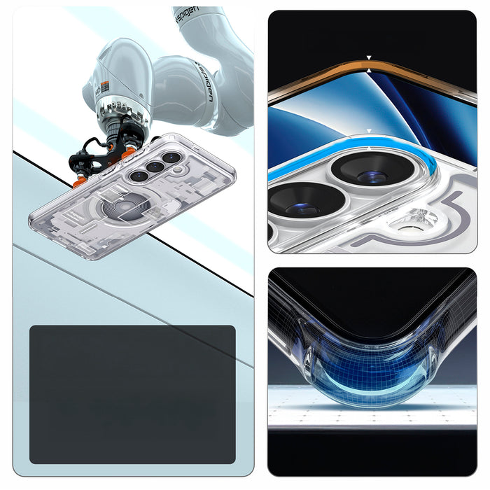 Spigen Ultra Hybrid Mag MagSafe Case for Samsung Galaxy S26+ Zero One - Clear and White