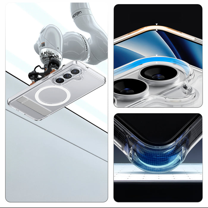 Spigen Ultra Hybrid S Mag MagSafe Case for Samsung Galaxy S26+ - Clear and White