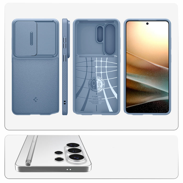 Spigen Optik Armor Case for Samsung Galaxy S26 Ultra - Blue