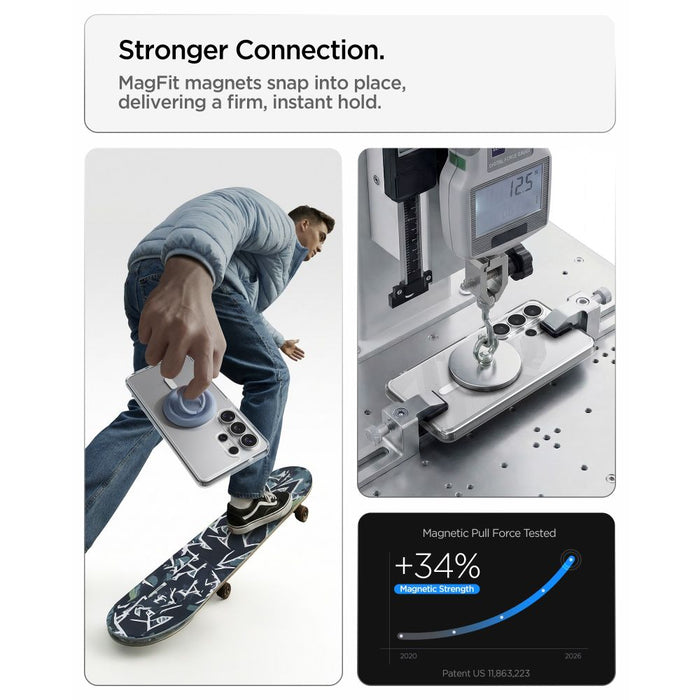 Spigen Ultra Hybrid Mag MagSafe Case for Samsung Galaxy S26 Ultra - Clear and White