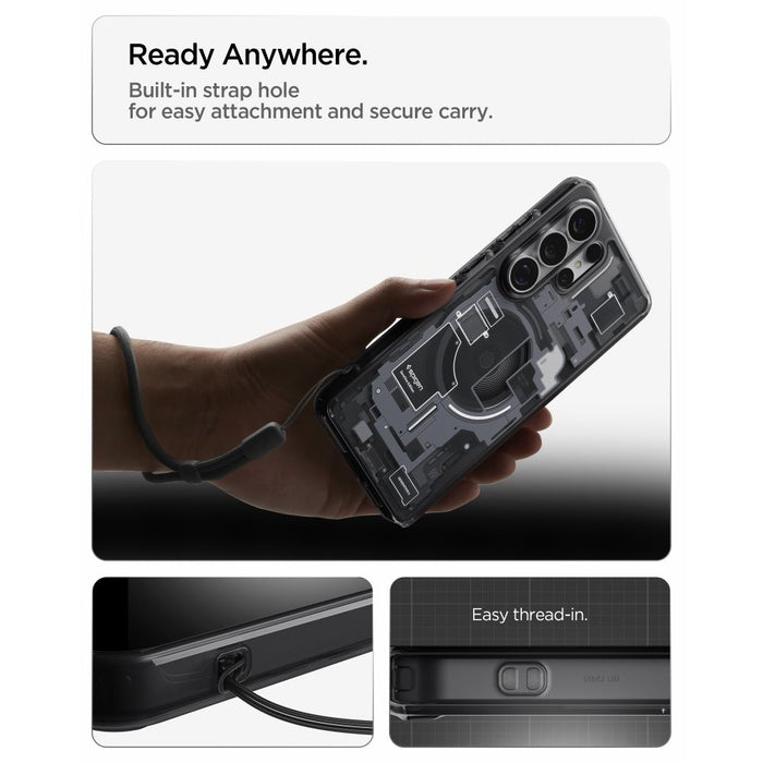 Spigen Ultra Hybrid Mag MagSafe Case for Samsung Galaxy S26 Ultra Zero One - Clear Black