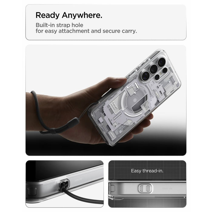 Spigen Ultra Hybrid Mag MagSafe Case for Samsung Galaxy S26 Ultra Zero One - Clear and White
