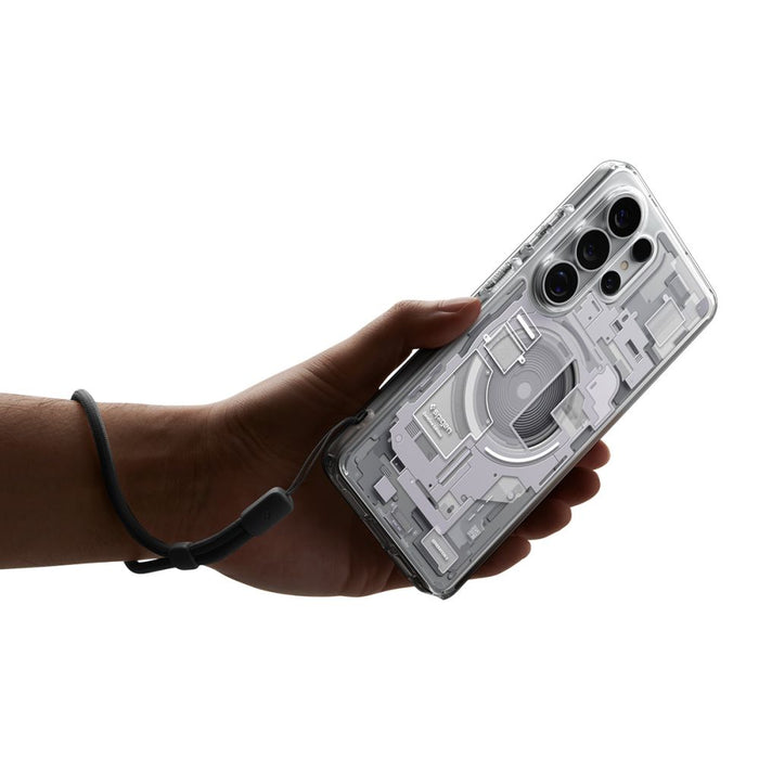 Spigen Ultra Hybrid Mag MagSafe Case for Samsung Galaxy S26 Ultra Zero One - Clear and White