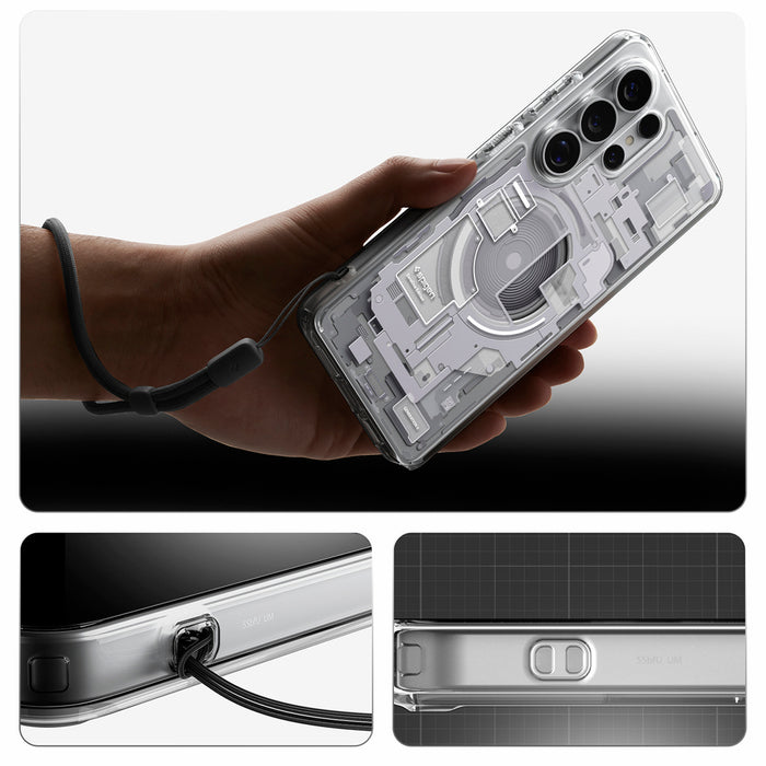 Spigen Ultra Hybrid Mag MagSafe Case for Samsung Galaxy S26 Ultra Zero One - Clear and White
