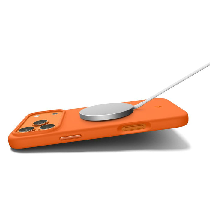 Spigen Silicone Fit Mag MagSafe Case for iPhone 17 Pro Max - Orange