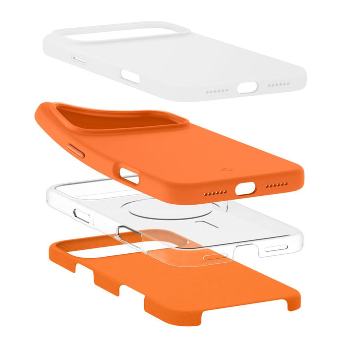 Spigen Silicone Fit Mag MagSafe Case for iPhone 17 Pro Max - Orange