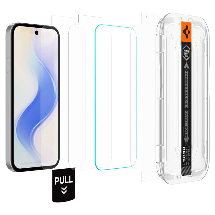 Spigen Glas.tR EZ Fit Pro 2-Pack Tempered Glass Screen Protector for Google Pixel 10A