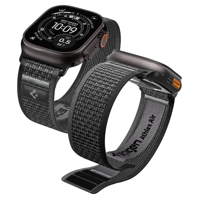 Spigen Athlex Air 2 Strap for Apple Watch 44/45/46/49mm - Black and Gray